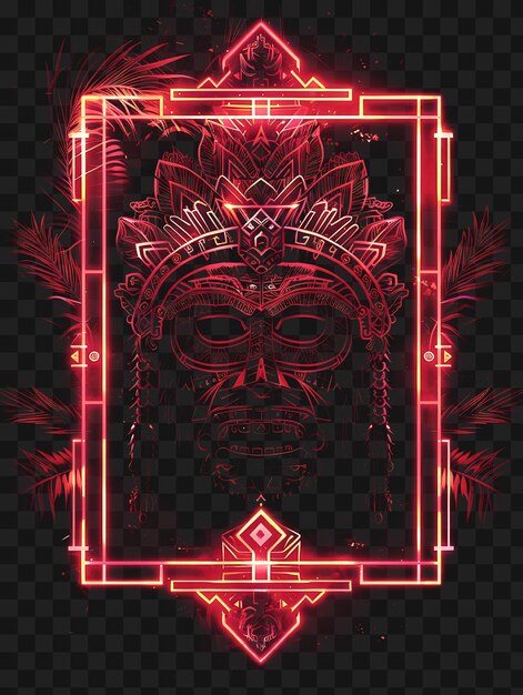 PSD psd neon frame e design inspirado em jogos para uma experiência visual impressionante y2k formas brilhantes