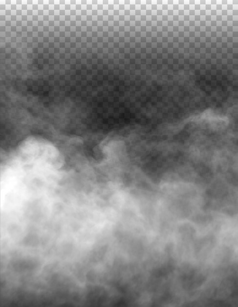 PSD psd niebla o humo aislado fondo transparente nube blanca niebla smog vapor de polvo png