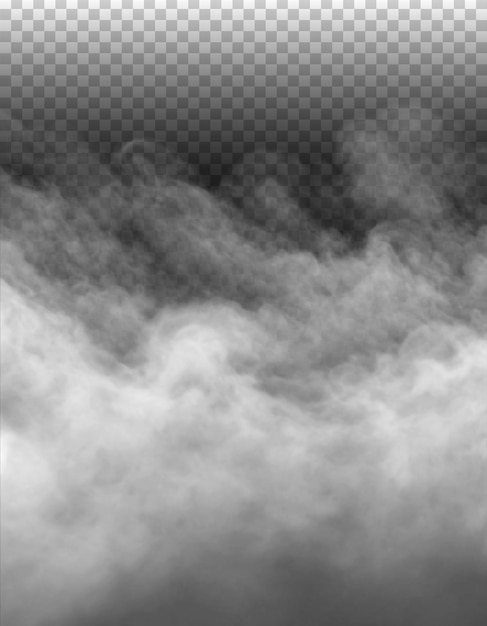 PSD psd niebla o humo aislado fondo transparente nube blanca niebla smog vapor de polvo png
