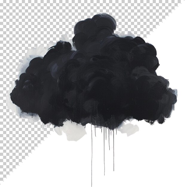 PSD psd nube png aislado en fondo transparente