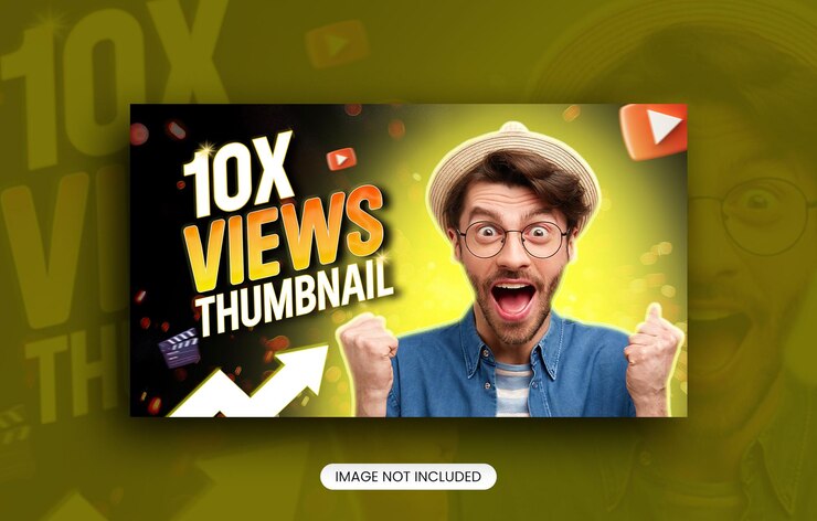 PSD nuevo efecto de brillo moderno revisión de videojuego canal de youtube miniatura y banner web premium