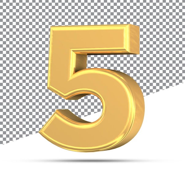 PSD Nummer 5 golden