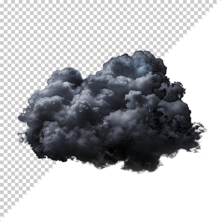 PSD psd nuvem png isolado em fundo transparente