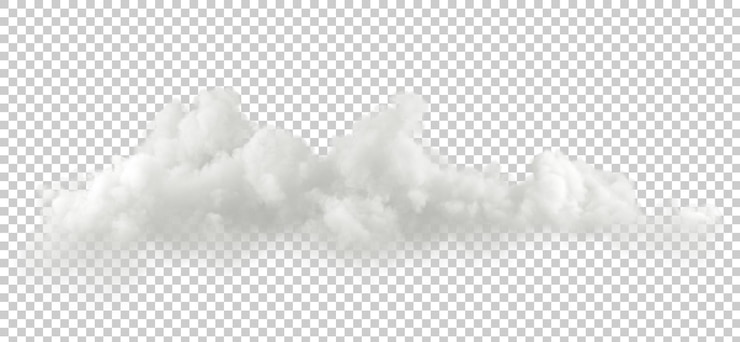 PSD psd nuvens suaves brancas realistas panorama cortar fundos transparentes renderização 3d