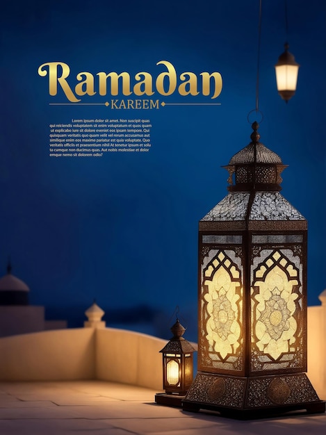 PSD o fundo tradicional islâmico Ramadan Kareem