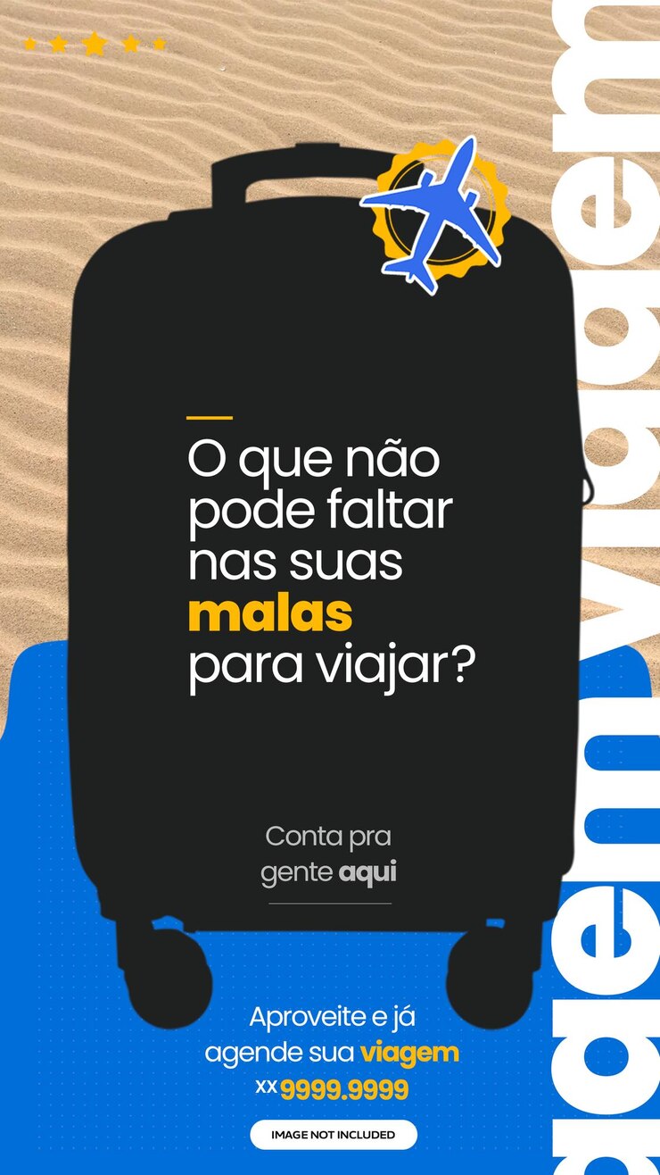 PSD psd o que não pode estar faltando em suas malas de viagem