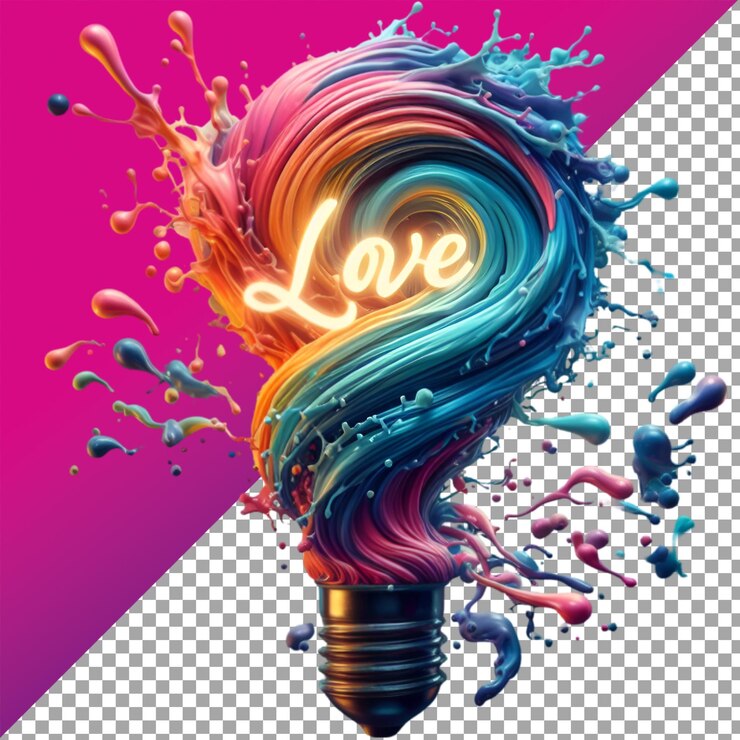 PSD psd oggetto 3d colorato isolato sullo sfondo fluido olografico liquido