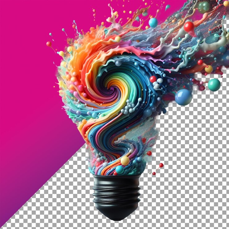 PSD psd oggetto 3d colorato isolato sullo sfondo fluido olografico liquido