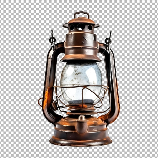 Psd old_lantern isoliert auf durchsichtigem hintergrund png-objekt