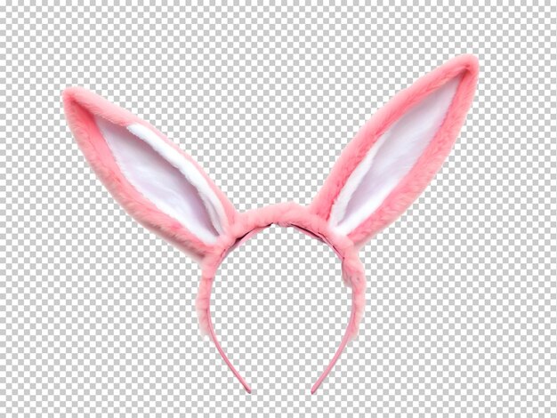 Psd orejas de conejo de pascua png en un fondo transparente