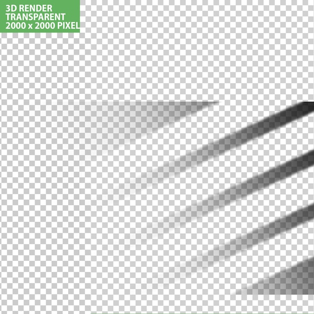 PSD overlay effect of shadow window with sunlight reflection transparent