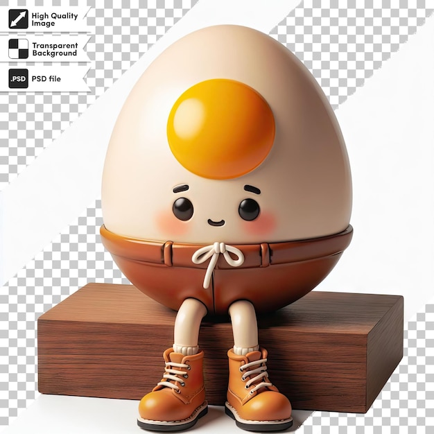 PSD psd ovo humpty dumpty em fundo transparente