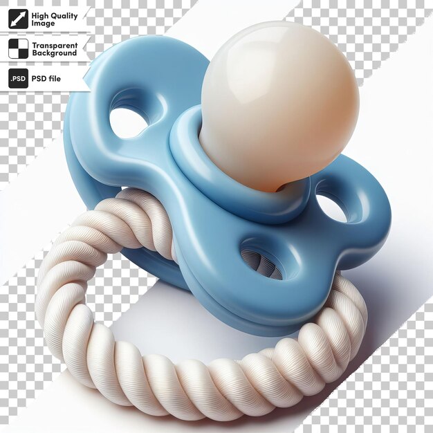 PSD pacifier on transparent background with editable mask layer