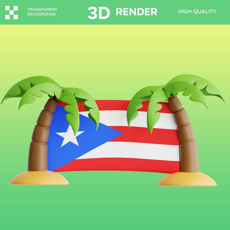 PSD psd palm tree 3d icon illustration