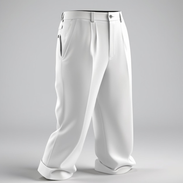 Psd De Pantalon Blanc Sur Fond Blanc