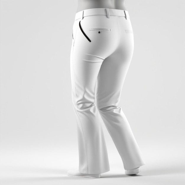 Psd De Pantalon Blanc Sur Fond Blanc