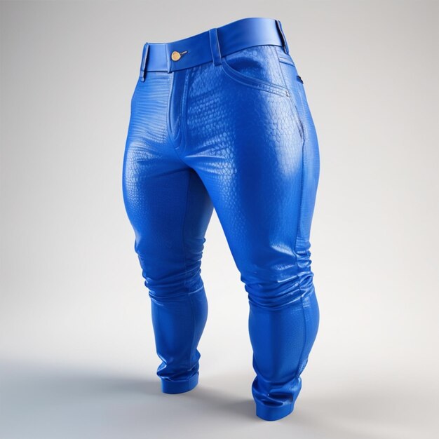 PSD psd de pantalon bleu sur fond blanc