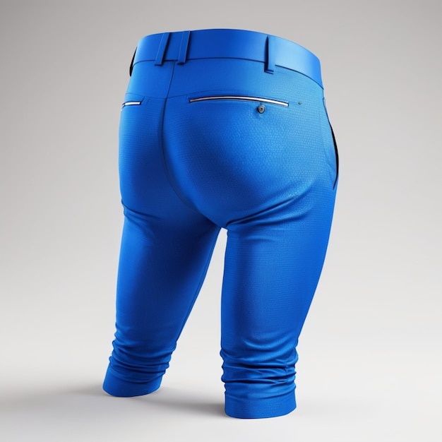 PSD psd de pantalon bleu sur fond blanc