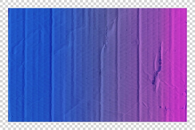 PSD papel de colores sobre un fondo transparente