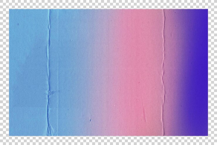 PSD psd papel de colores sobre un fondo transparente