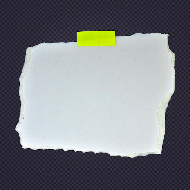 PSD papel rasgado isolado fundo transparente
