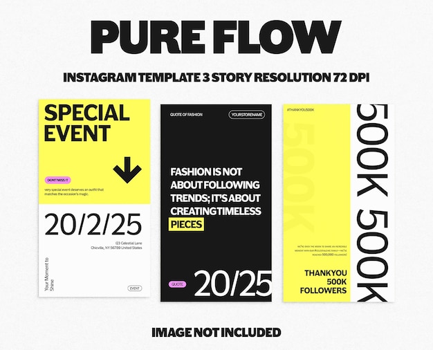 PSD Le paquet de vente de mode Design promotionnel pour les médias sociaux et le modèle d'histoire Instagram