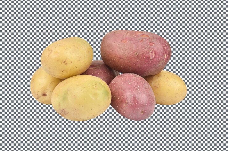 PSD psd patatas aisladas sobre un fondo transparente