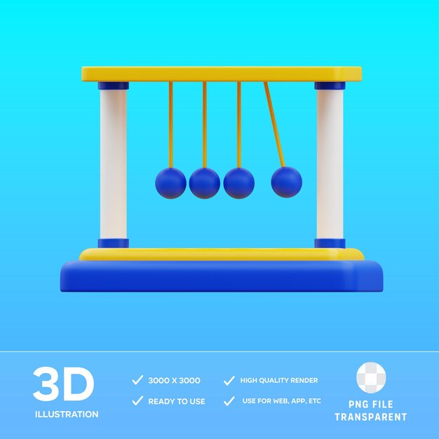 PSD-Pendulum 3D-Illustration