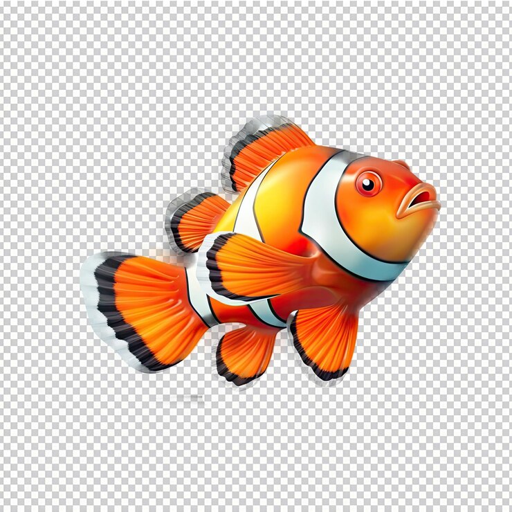 PSD psd pez payaso aislado sobre fondo transparente hd png