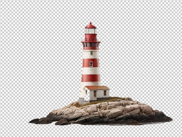 PSD psd d'un phare 3d sur un fond transparent