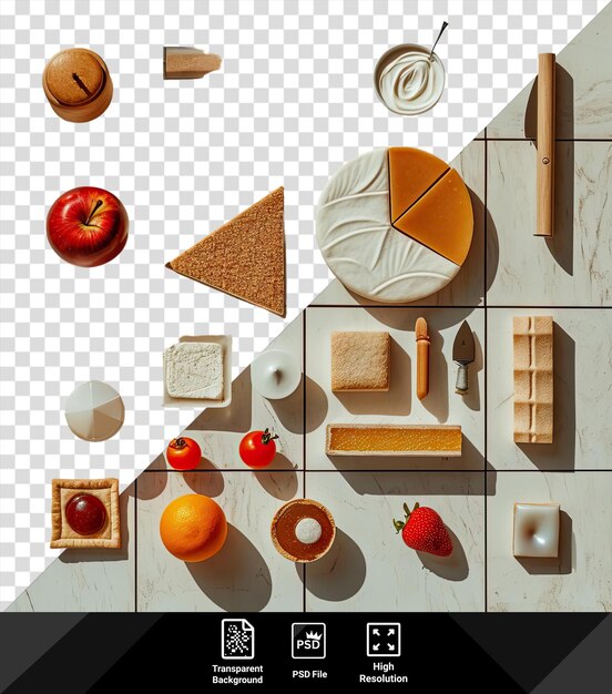 psd pi día artículo conjunto un collage de diferentes formas y tamaños