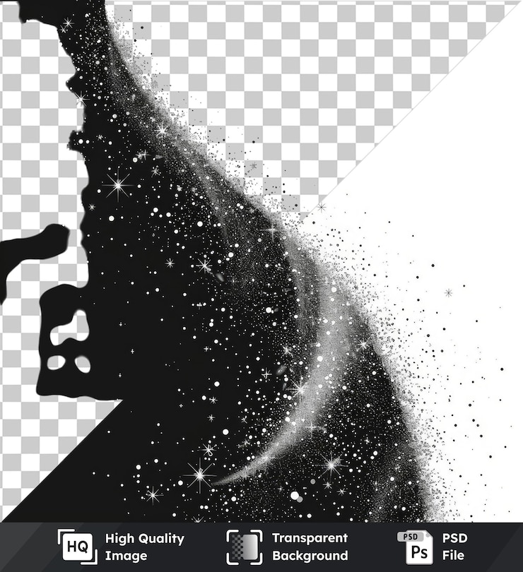 PSD psd picture cosmic dust trails vector symbol star path in the sky