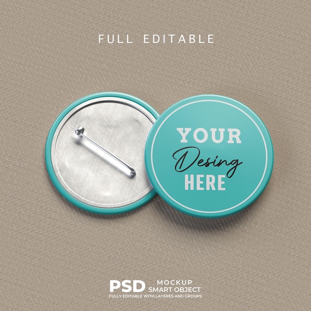 Psd-pin-abzeichen-logo-mockup