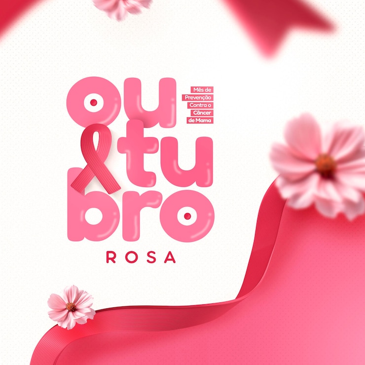 PSD psd plantilla de redes sociales concientización sobre el cáncer de mama campaña de octubre rosa