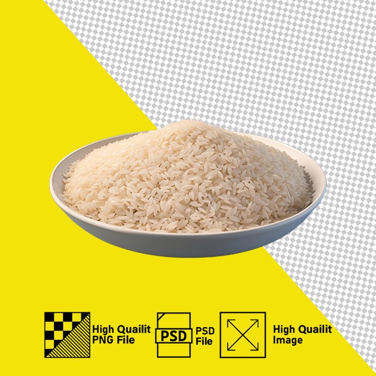 PSD psd png arroz e fundo transparente