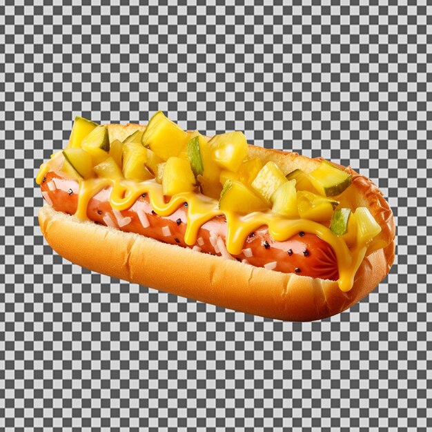 PSD psd png de um delicioso cachorro-quente