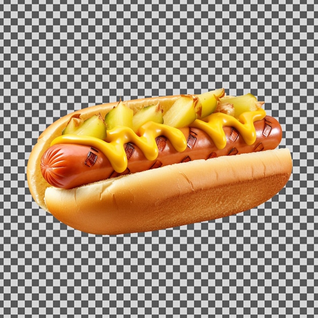 PSD psd png de um delicioso cachorro-quente