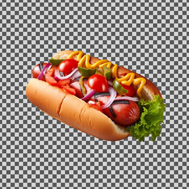 PSD psd png de um delicioso cachorro-quente