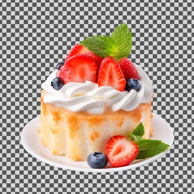 Psd png de um doce bolo de fondante decorado