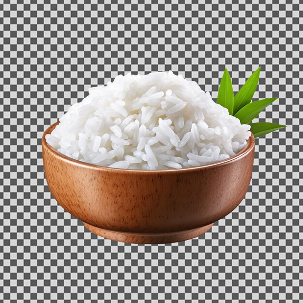 PSD psd png de um saboroso arroz branco cozido