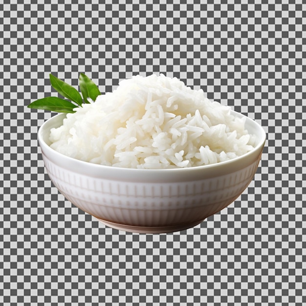 PSD psd png de um saboroso arroz branco cozido