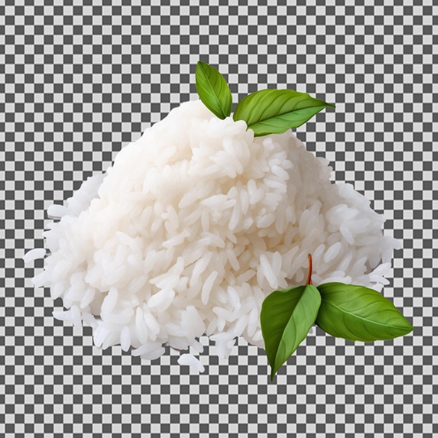 PSD psd png de um saboroso arroz branco cozido