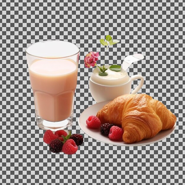 PSD psd png de un desayuno fresco