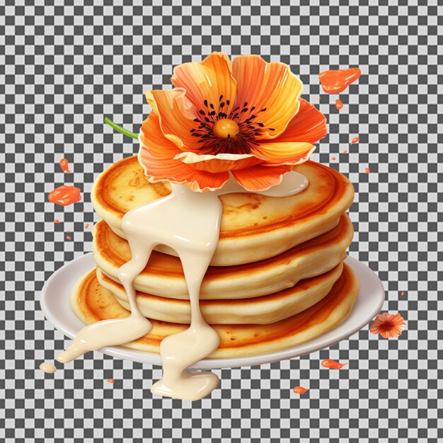 Psd png de un dulce pastel de fondante decorado