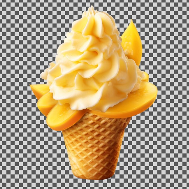 PSD psd png de un helado de mango