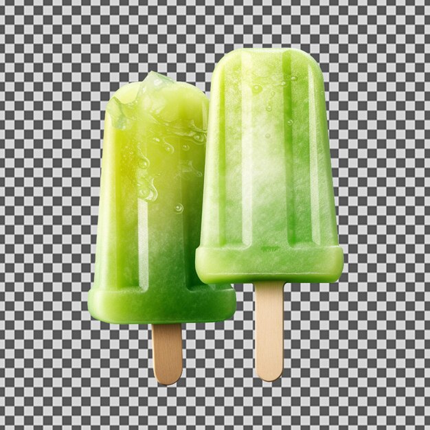 PSD psd png de un helado con sabor a uvas verdes
