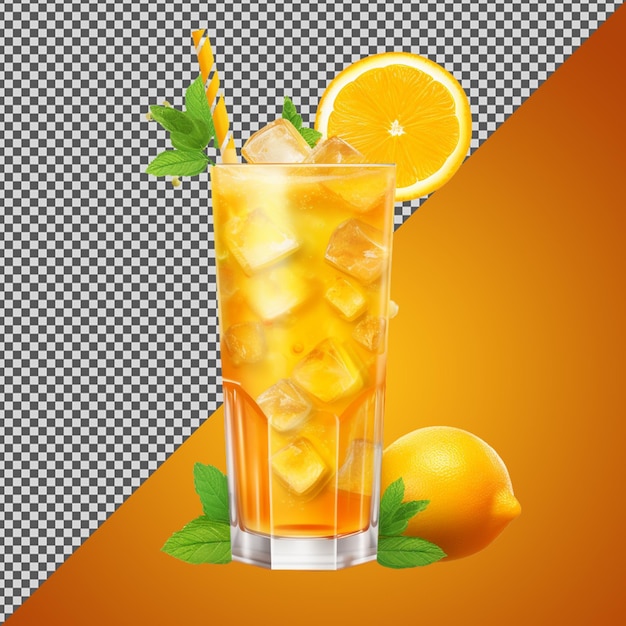 PSD psd png de un jugo de naranja