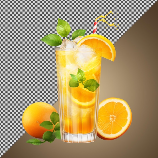 PSD psd png de un jugo de naranja