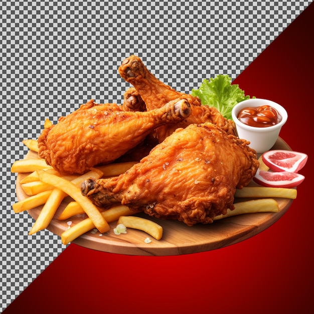 PSD psd png de unas patatas fritas