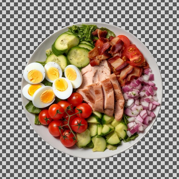 PSD psd png de un plato de sabrosa ensalada de caprese